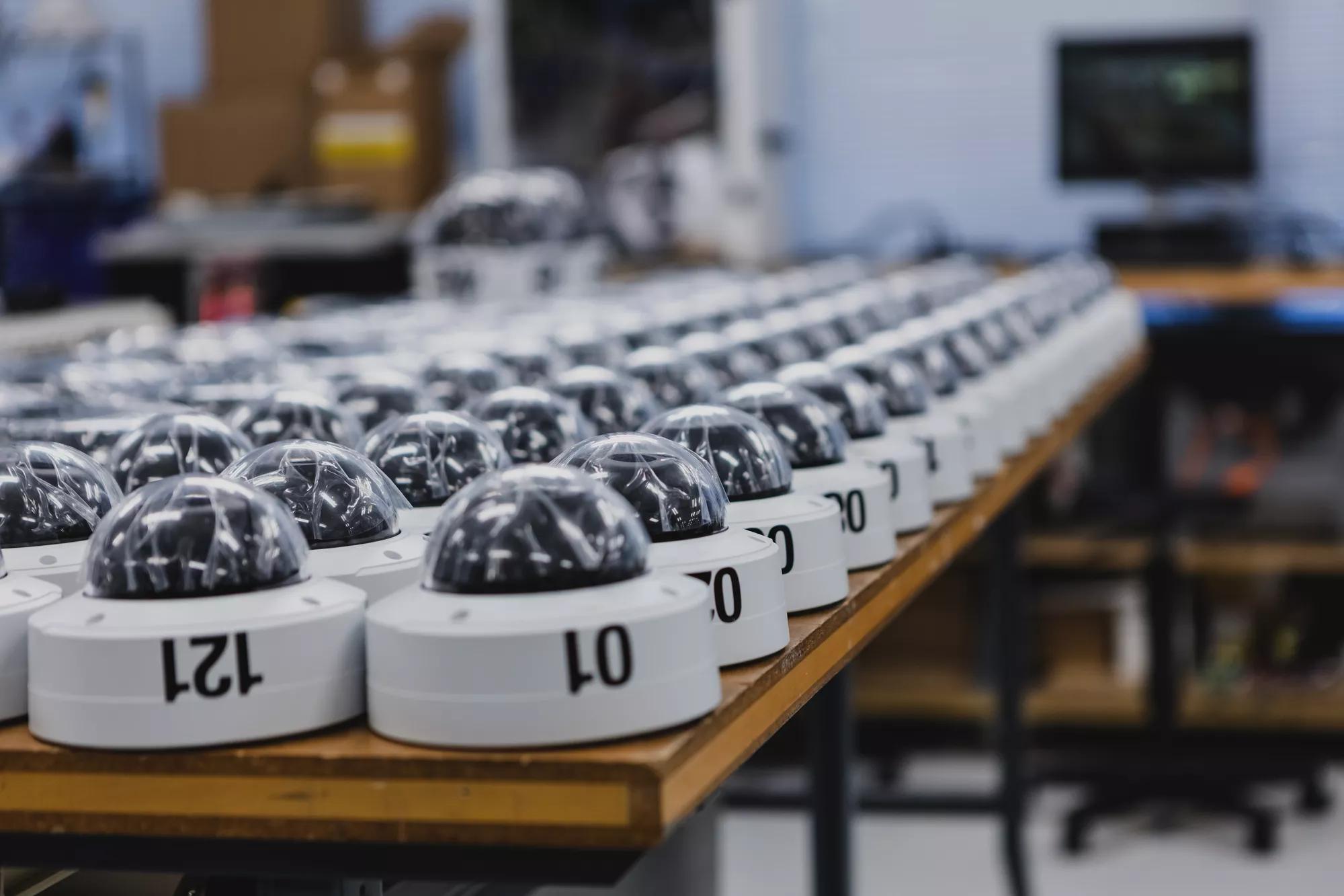 Cameras in Elmsford, NY prefabrication lab.