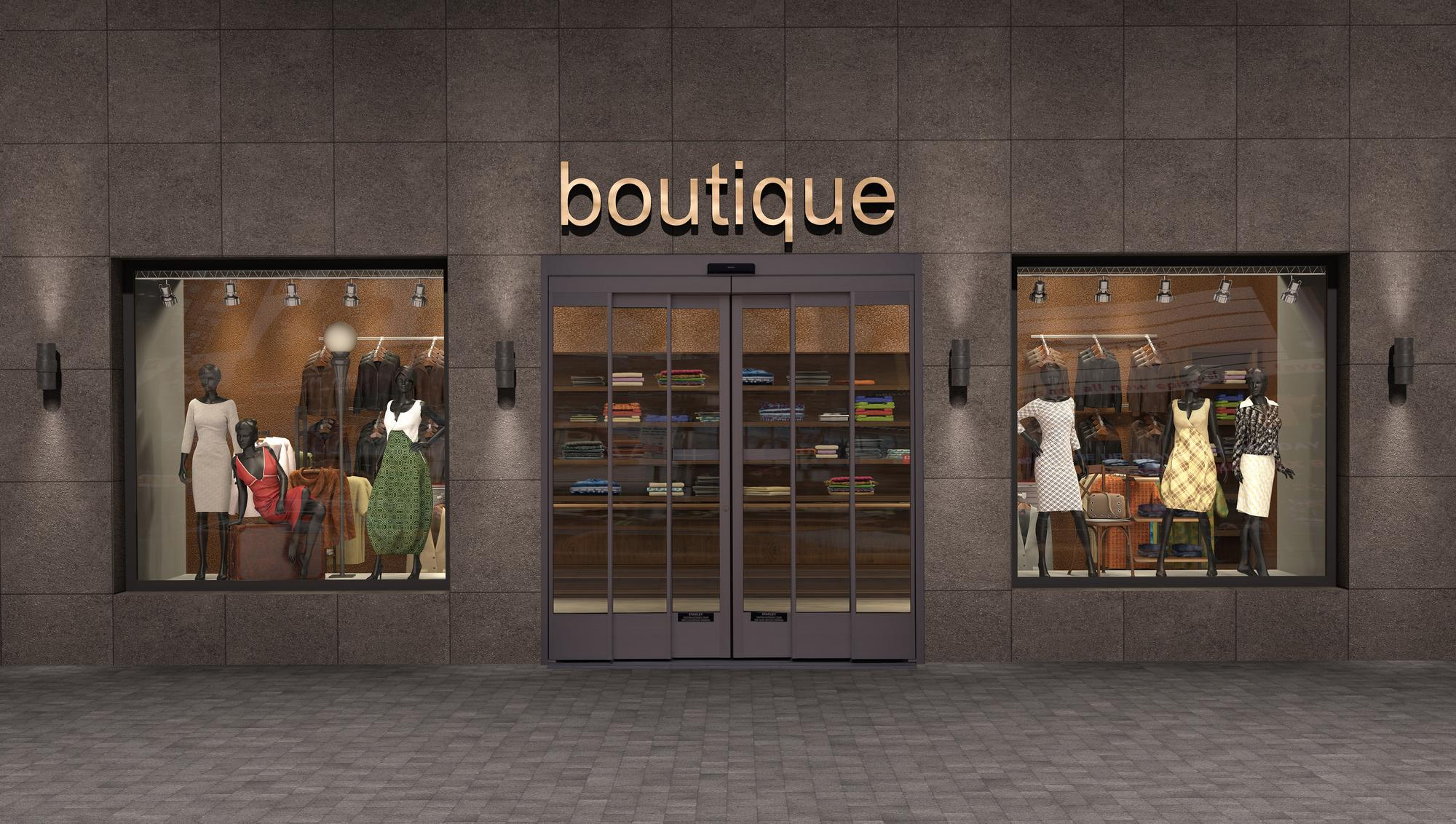 store exterior, 3d illustration