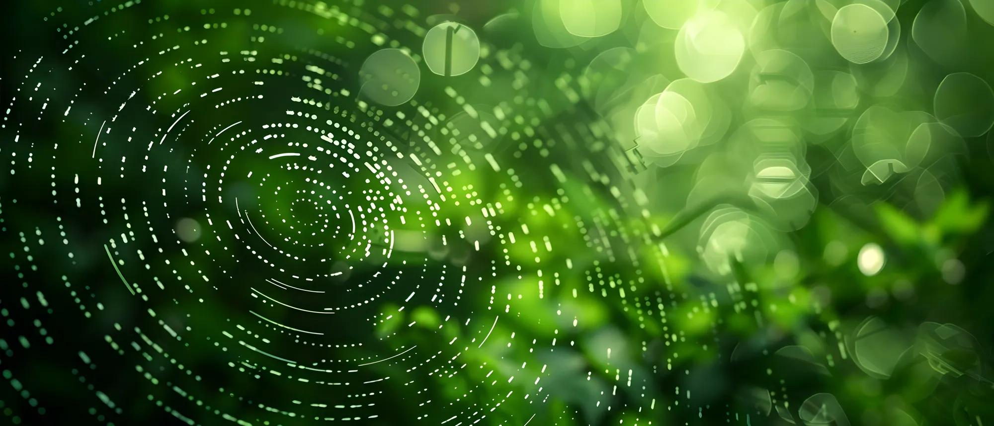 Netto nul koolstofuitstoot bereiken: Groen doelsymbool op vage groene achtergrond. Concept Klimaatactie, Koolstofneutraliteit, Duurzame doelen, Milieubescherming, Groene initiatieven