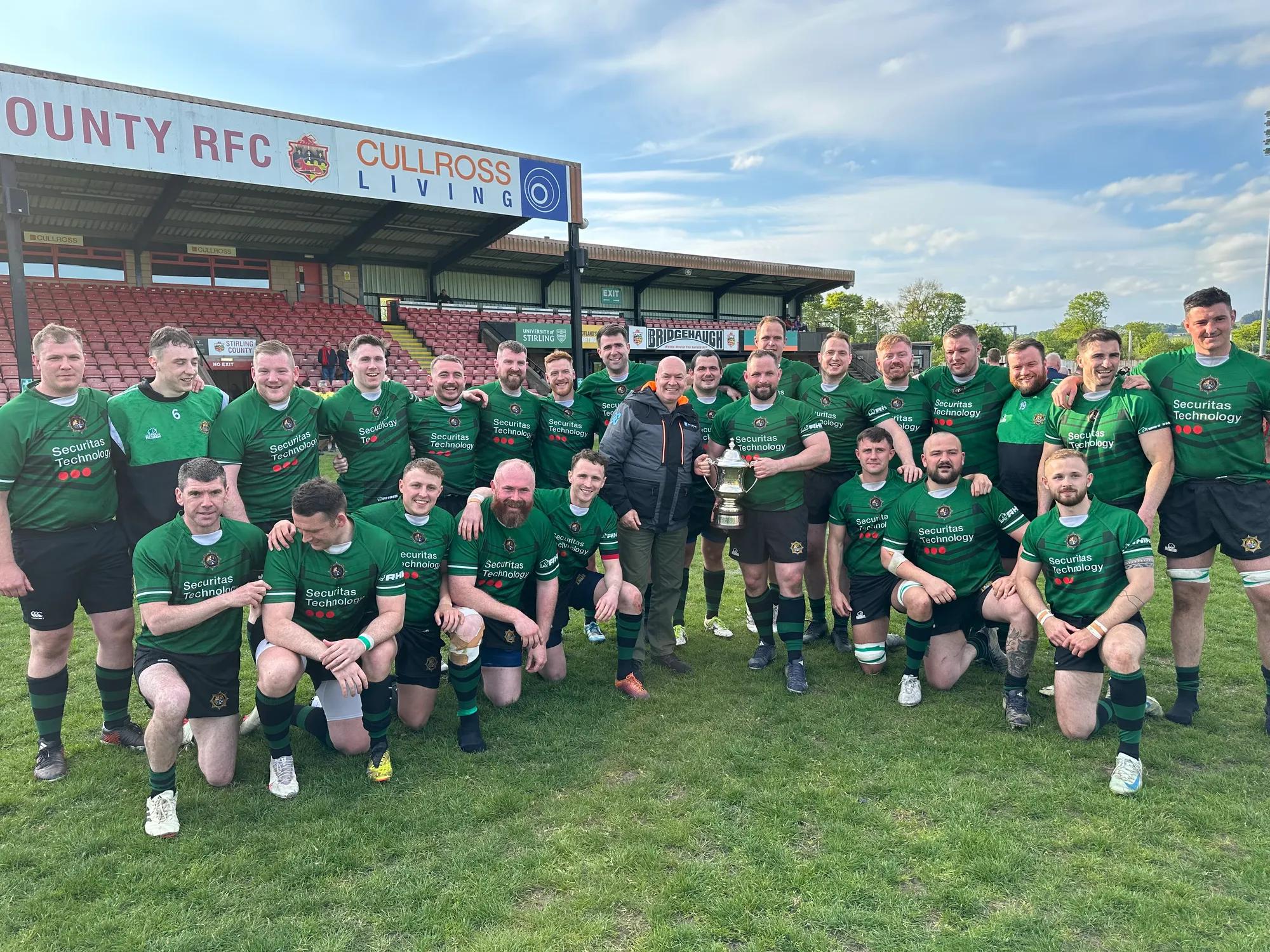 Securitas Technology Ireland sponsors the Irish Police Rugby Team.
They take part in something called the 4 Nations Cup. Our Irish won it and now I want to put the images onto the News page on the Irish website.