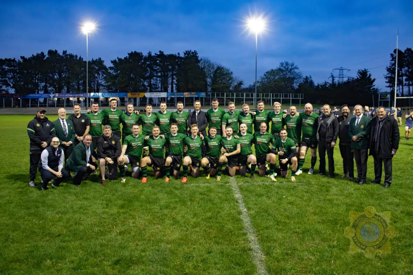 Pictures of the match between ireland and Scotland for the Irish Rugyb Police Match 2025