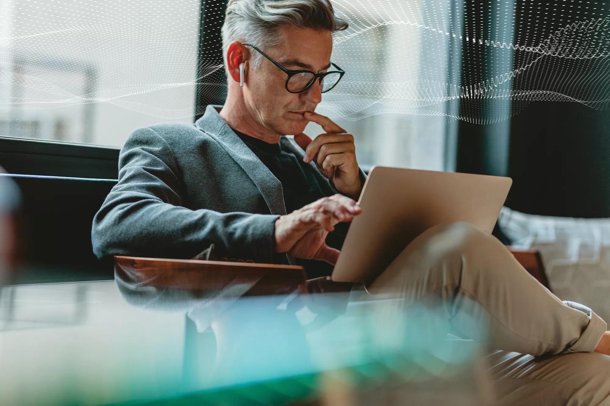 Man on laptop