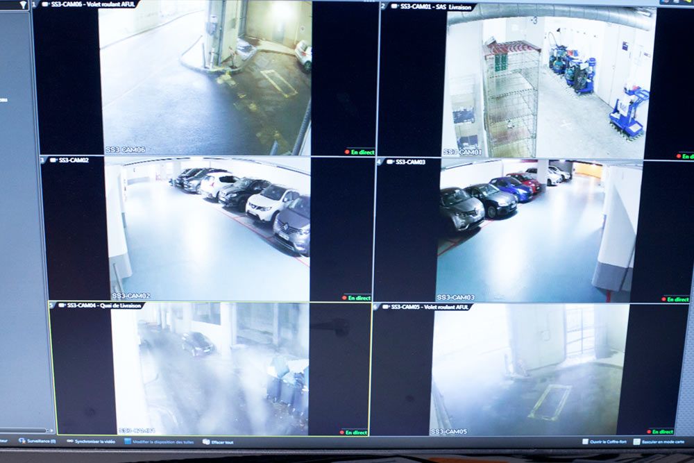 Remote monitoring security footage