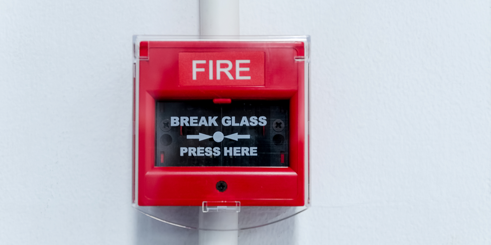 Closed-up of Fire alarm press machine