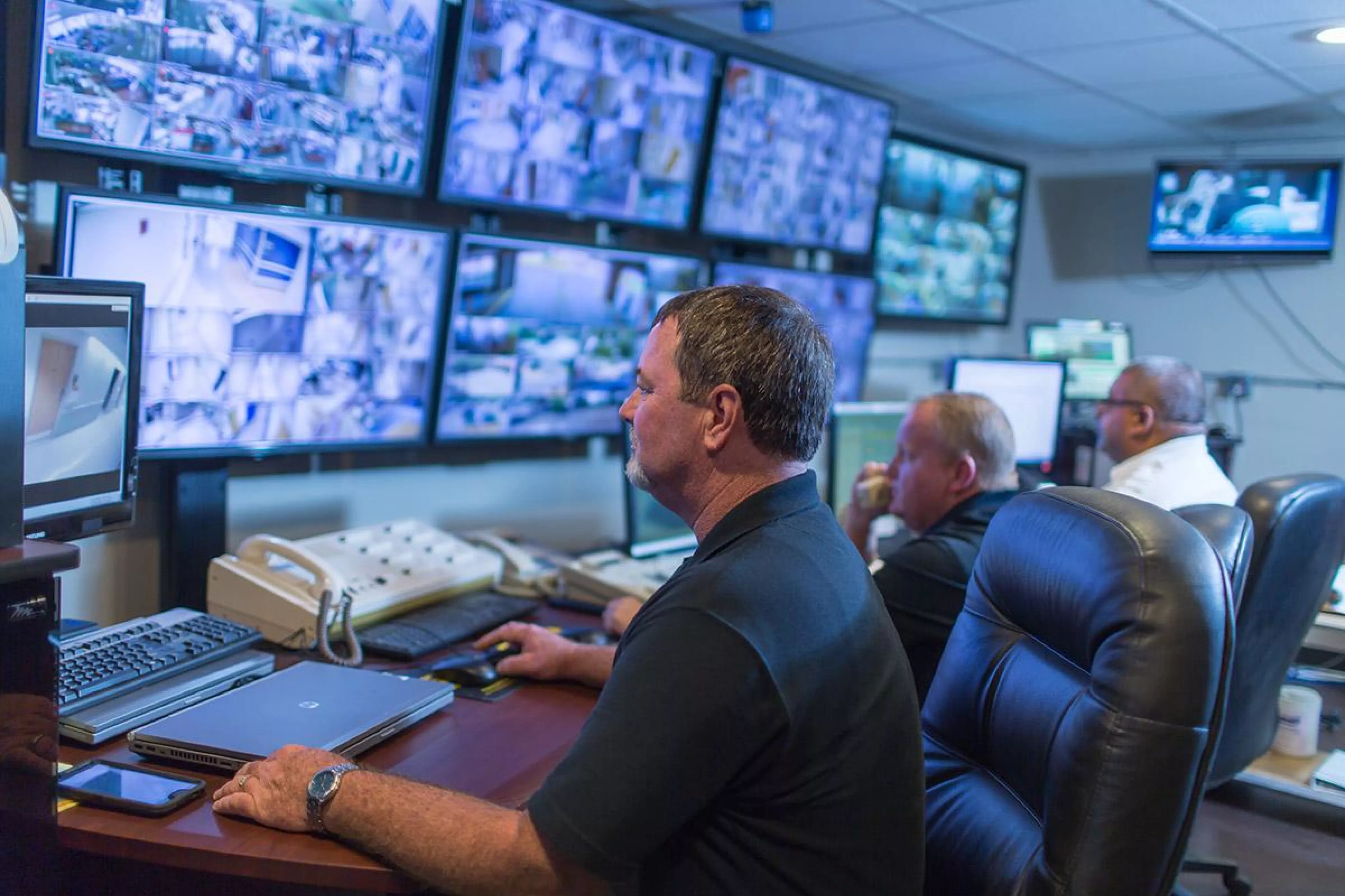 Commercial monitoring office.