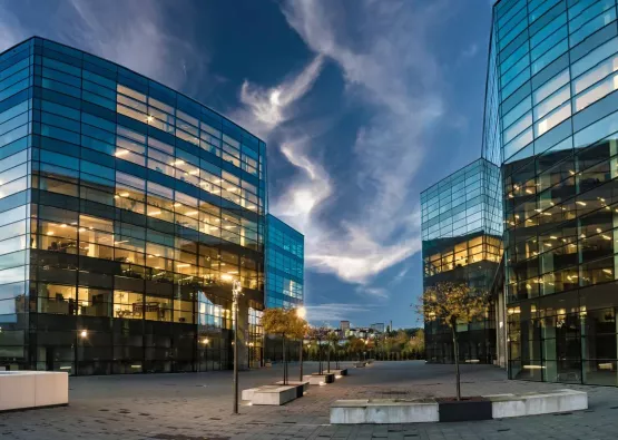 Szczecin,Poland,20 october 2016:Modern office buildings