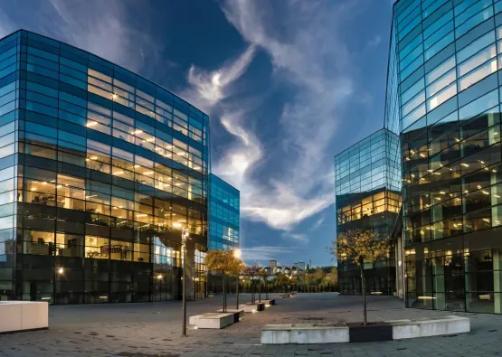 Szczecin,Poland,20 october 2016:Modern office buildings