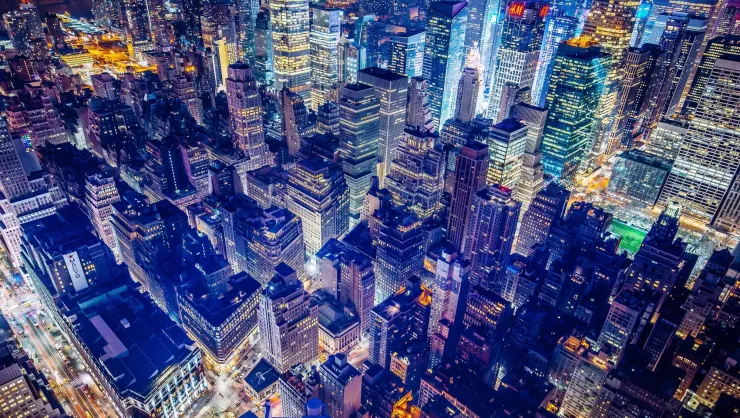 cityscape at night 
