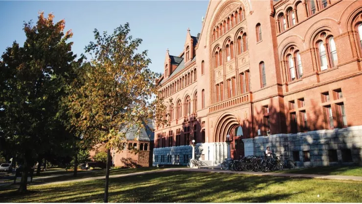 exterior of college campus building