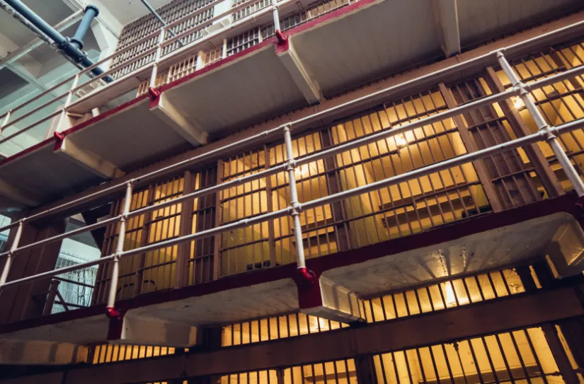 Interior of correctional facility