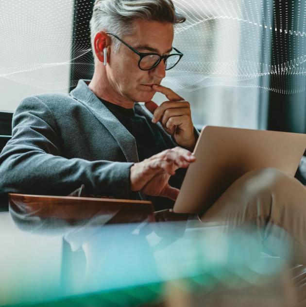 Man on laptop