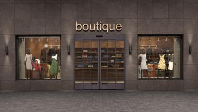 store exterior, 3d illustration