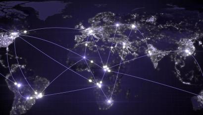 Global map illustrating critical infrastructure security across energy, utilities, and essential services