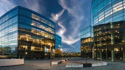 Szczecin,Poland,20 october 2016:Modern office buildings