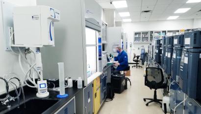 Biotech laboratory